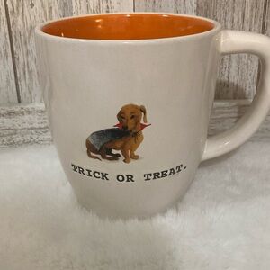 Rae Dunn Treat or Treat Halloween Dog Mug